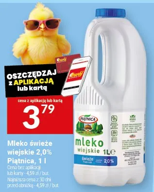 Mleko świeże wiejskie 2.0% promocja w Twój Market