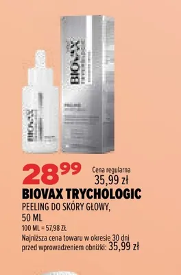 Peeling do skóry głowy Biovax Trychologic promocja w Drogerie Natura