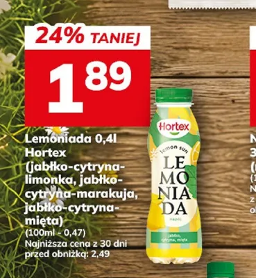 Lemoniada jabłko-cytryna-limonka Hortex promocja w Hitpol