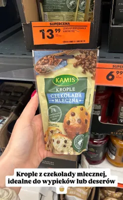 Krople z czekolady mlecznej promocja w Biedronka