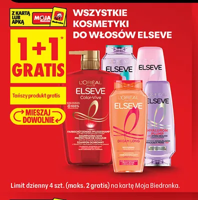 Kosmetyki do włosów Elseve promocja w Biedronka