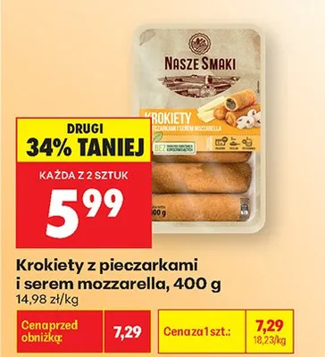 Krokiety z pieczarkami i serem Virtu promocja w Biedronka