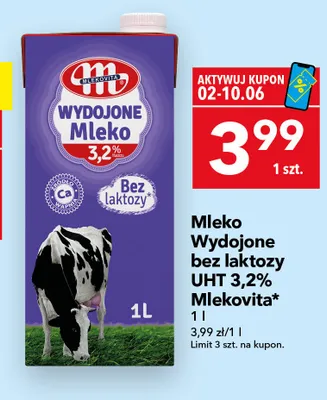 Mleko bez laktozy 3.2% Mlekovita promocja w LEWIATAN