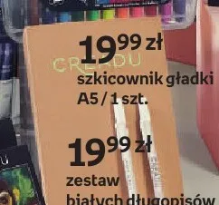 Szkicownik gładki A5 Creadu promocja w Empik