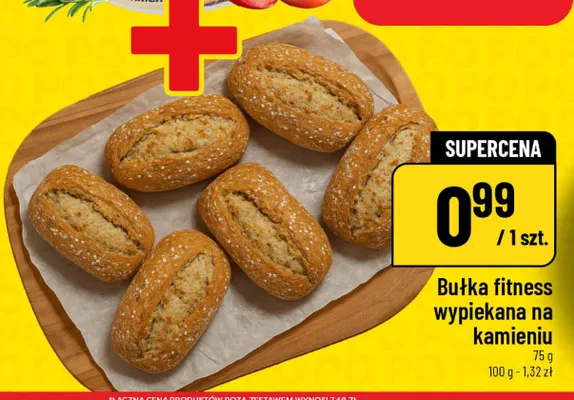 Bułka fitness wypiekana na kamieniu promocja w POLOmarket