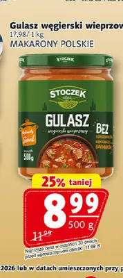 Gulasz węgierski wieprzowy Stoczek promocja w Prim Market