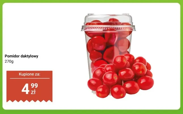 Pomidor daktylowy promocja w Dino