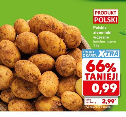 Ziemniaki wczesne jadalne polskie promocja w Kaufland