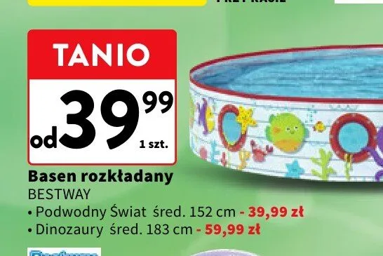 Basen rozkładany Podwodny Świat Bestway promocja w Intermarche