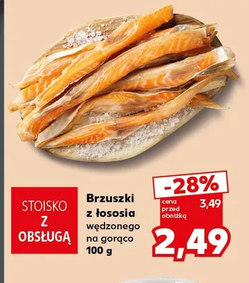 Brzuszki z łososia wędzonego na gorąco promocja w Kaufland