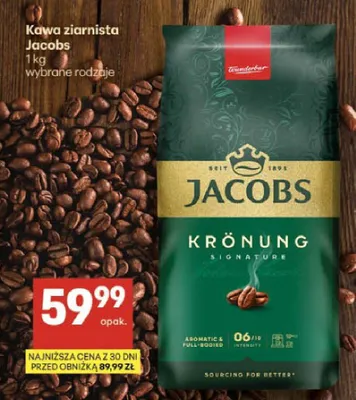Kawa ziarnista Jacobs Krönung promocja w Delikatesy Centrum