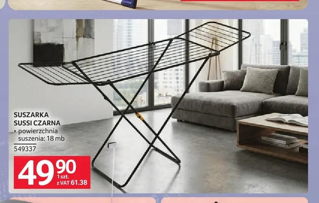 Suszarka Sussi czarna promocja w Selgros