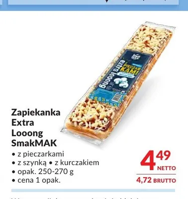 Zapiekanka Extra Looong SmakMAK z kurczakiem promocja w Makro