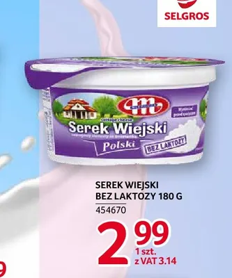 Serek wiejski bez laktozy Mlekovita promocja w Selgros