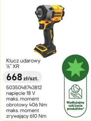 Klucz udarowy ½" XR promocja w Castorama