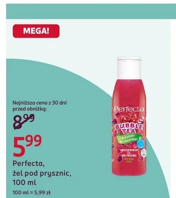 Żel pod prysznic Bubble Tea Perfecta promocja w Rossmann