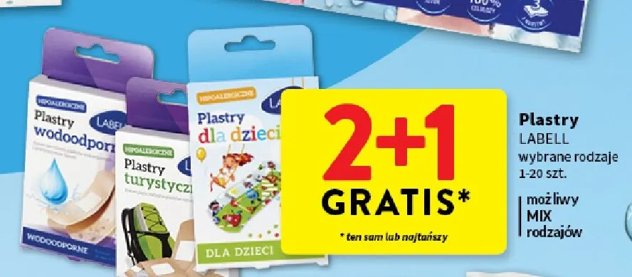 Plastry dla dzieci Labell promocja w Intermarche