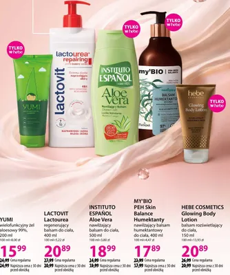 Nawilżający balsam humektantowy do ciała promocja w Hebe