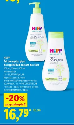 Balsam do ciała HiPP promocja w Lidl