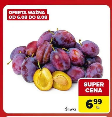 Śliwki promocja w Carrefour Market