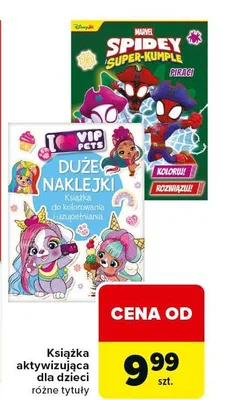 Książka aktywizująca dla dzieci różne tytuły promocja w Carrefour