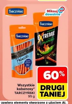 Kabanosy Exclusive paluszki z indyka Tarczyński promocja w Carrefour Market