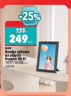 Ramka cyfrowa na zdjęcia Blow Frameo Wi-Fi promocja w Biedronka Home