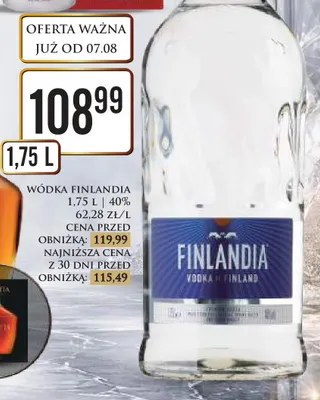 Wódka Finlandia promocja w Dino