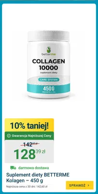 Suplement diety BetterMe kolagen promocja w ERLI