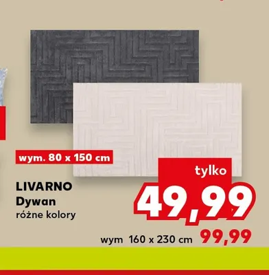 Dywan Livarno 80x150 cm promocja w Kaufland