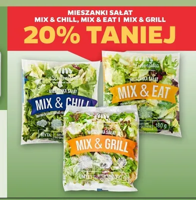 Mieszanka sałat Zieleniak Mix & Eat promocja w Netto