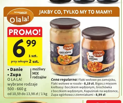 Flaki wołowe w rosole O la la! promocja w Intermarche