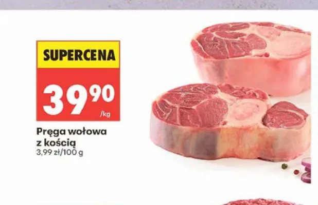 Pręga wołowa z kością promocja w Biedronka