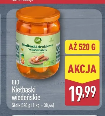 Kiełbaski drobiowe wiedeńskie promocja w Aldi