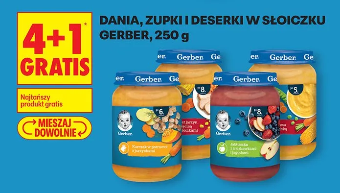 Dania, zupki i deserki w słoiczku promocja w Biedronka