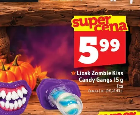 Lizak Zombie Kiss Candy Gangs promocja w TOPAZ