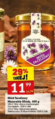 Miód faceliowy Mazurskie Miody promocja w Twój Market