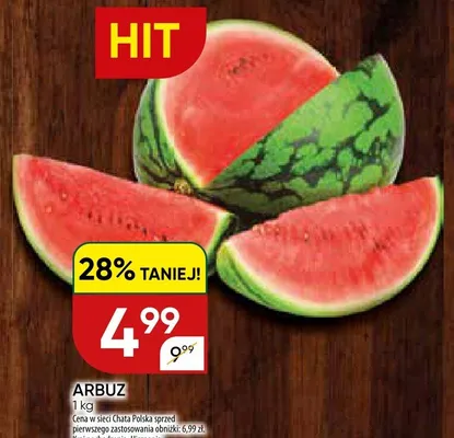 Arbuz hiszpański promocja w Chata Polska