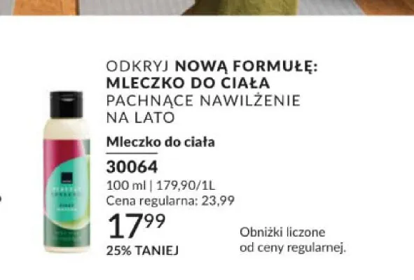 Mleczko do ciała Perfecta Senses Figa i Matcha promocja w AVON