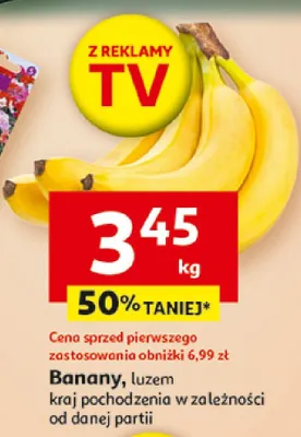 Banany promocja w Auchan