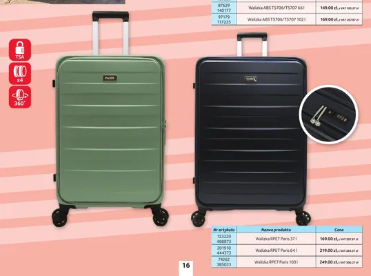 Walizka RPET Paris 37 l promocja w Selgros