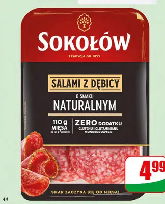 Salami naturalne Sokołów promocja w Dino