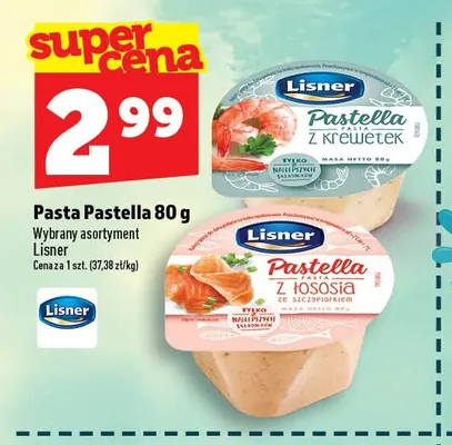Pasta Pastella z łososia ze szczypiorkiem Lisner promocja w TOPAZ