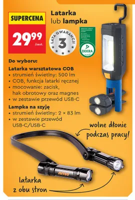 Lampka na szyję NITEO promocja w Biedronka