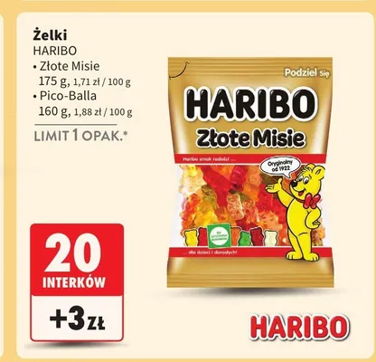 Żelki Haribo Pico-Balla promocja w Intermarche