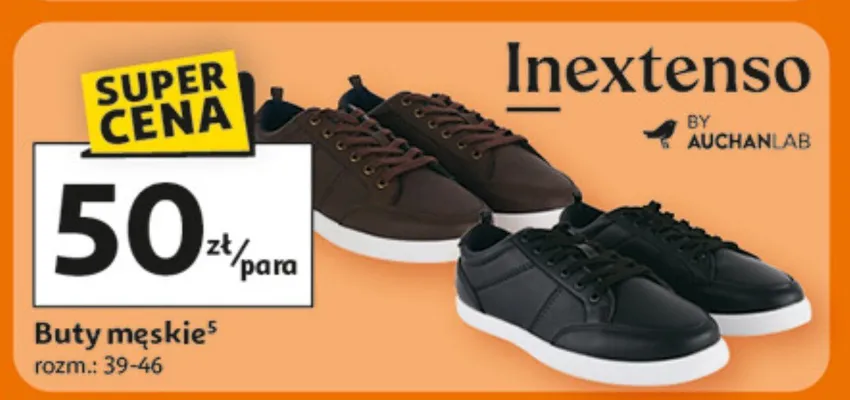Buty męskie Inextenso promocja w Auchan