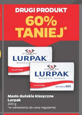 Masło duńskie klasyczne Lurpak promocja w Netto