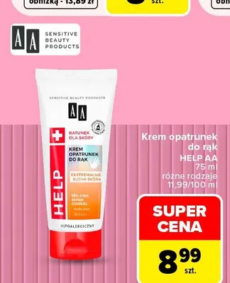 Krem opatrunek do rąk Help AA promocja w Carrefour