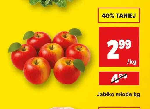 Jabłka młode promocja w API Market