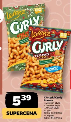 Chrupki Curly African Style promocja w Netto